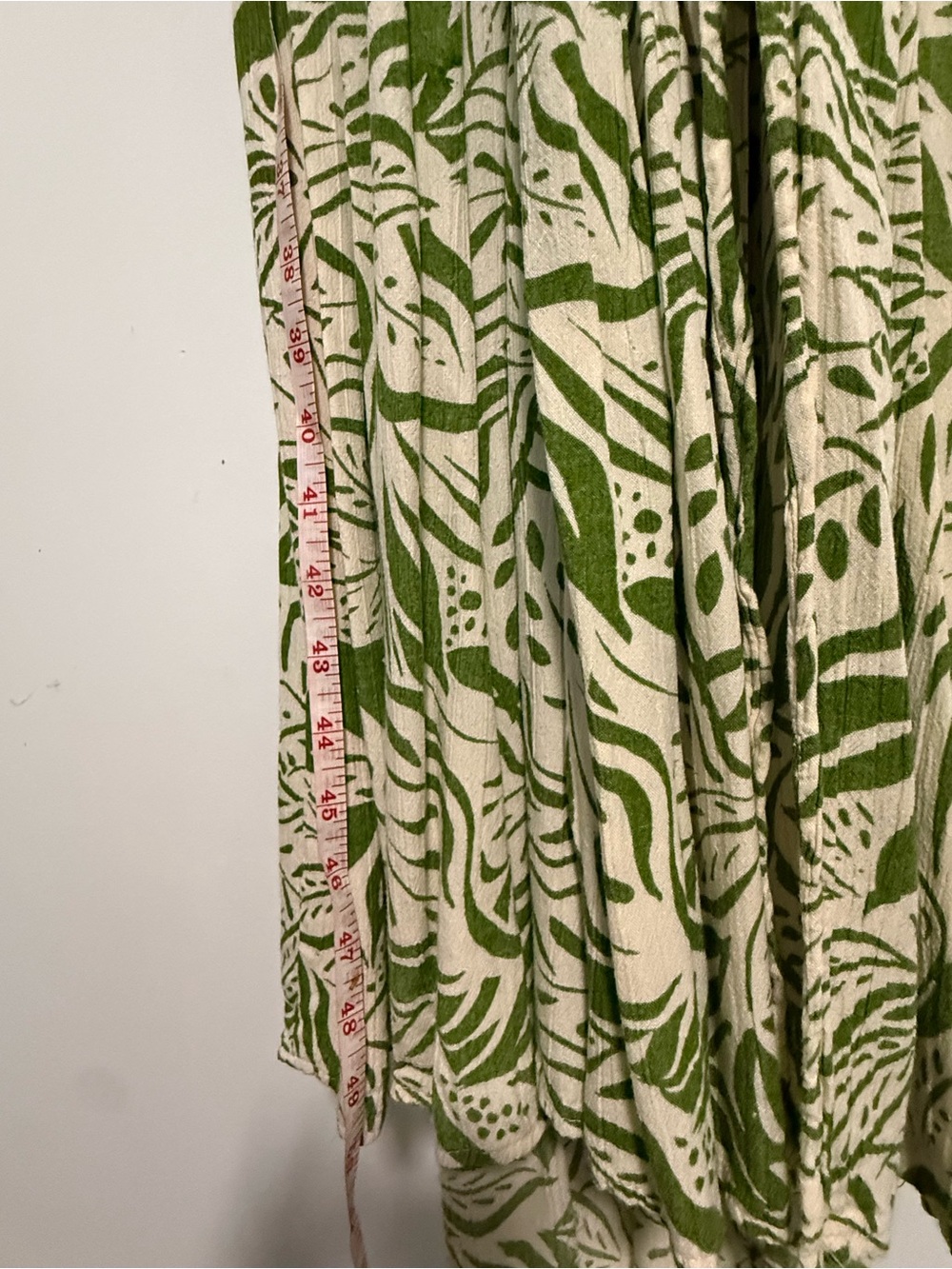 Angie Green and Cream Printed Maxi Dress - Picture 4 of 5